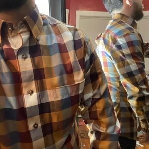 JoS Bank- Medium Long Sleeve Button Down Shirt